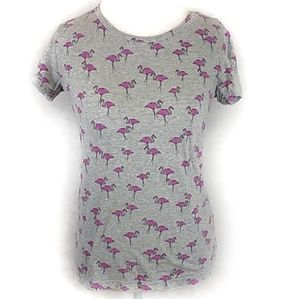 Crown & Ivy Flamingo T-Shirt Size Small
